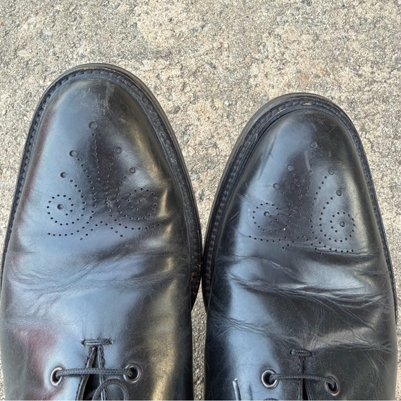 Rare Johnston & Murphy Black Leather Lace Dress Shoes Men’s Size 9